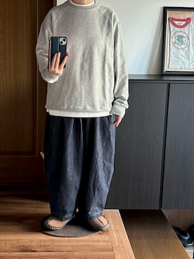 「HARVESTY（ハーベスティ）のアイテム」を使った、善さん（レディース・152cm）の秋コーディネート