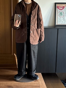 「REEF（リーフ）のアイテム」を使った、善さん（レディース・152cm）の冬コーディネート