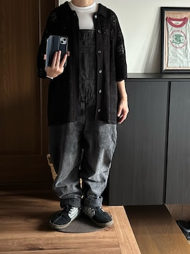 「アイテム（サロペット/オーバーオール）」を使った、善さん（レディース・152cm）の秋コーディネート