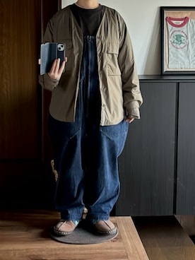 「niko and...（ニコアンド）のアイテム（サロペット/オーバーオール）」を使った、善さん（レディース・152cm）の秋コーディネート