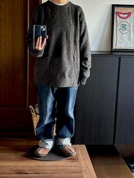 「REEF（リーフ）のアイテム」を使った、善さん（レディース・152cm）の冬コーディネート