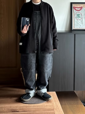 「アイテム（サロペット/オーバーオール）」を使った、善さん（レディース・152cm）の秋コーディネート