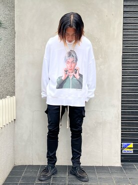 「DANKE SCHON（ダンケシェーン）のアイテム（スウェットパンツ）」を使った、keitaさん（メンズ・170cm）の秋コーディネート