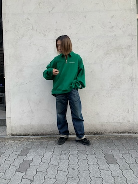 「DANKE SCHON（ダンケシェーン）のアイテム（スウェット）」を使った、keitaさん（メンズ・170cm）の冬コーディネート
