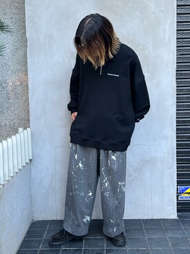 「DANKE SCHON（ダンケシェーン）のアイテム（スウェット）」を使った、keitaさん（メンズ・170cm）の秋コーディネート
