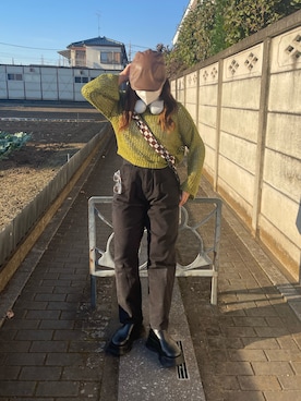 「HOTPING（ホッピン）のアイテム」を使った、hさん（レディース・155cm）の秋コーディネート