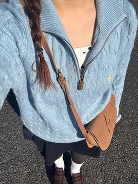 POLO RALPH LAURENのニット/セーター（ブルー系）を使ったレディース