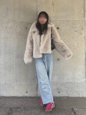 「SHAGGIE（シャギー）のアイテム」を使った、になさん（レディース・152cm）の冬コーディネート