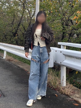 になさん（骨格ストレート・レディース・152cm）の秋コーディネート