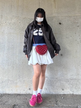 になさん（骨格ストレート・レディース・152cm）の冬コーディネート