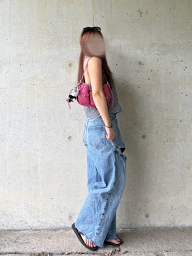 「SLY（スライ）のアイテム（パンツ）」を使った、になさん（レディース・152cm）の夏コーディネート