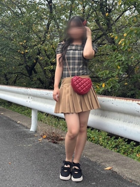 になさん（骨格ストレート・レディース・152cm）の秋コーディネート