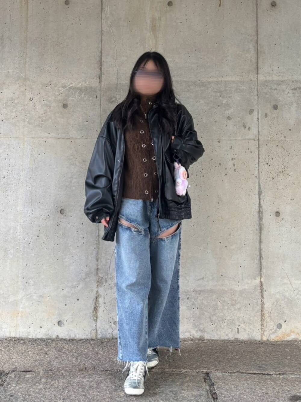 LAGUA GEM（ラグアジェム）の「ZIP SIDE EYELET ニット（ニット