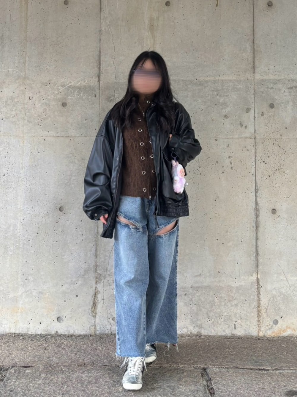 LAGUA GEM（ラグアジェム）の「ZIP SIDE EYELET ニット（ニット