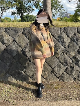 「CLEA（クレア）のアイテム（ブーツ）」を使った、na na.さん（レディース・159cm）の秋コーディネート