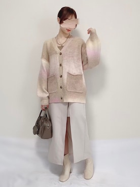 「アイテム（ボストンバッグ）」を使った、KANONさん（レディース・155cm）の秋コーディネート