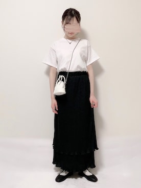 「アイテム（バレエシューズ）」を使った、KANONさん（レディース・155cm・10代）の春コーディネート
