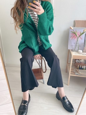 「ABITOKYO（アビトーキョー）のアイテム（パンツ）」を使った、uki0315さん（レディース・166cm）の冬コーディネート