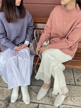 「rectangle（レクタングル）のアイテム（シャツワンピース）」を使った、uki0315さん（レディース・166cm）の秋コーディネート
