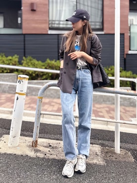 「Aunely（オーネリー）のアイテム」を使った、uki0315さん（レディース・166cm）の春コーディネート