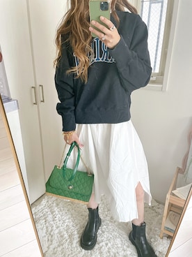 「rectangle（レクタングル）のアイテム（シャツワンピース）」を使った、uki0315さん（レディース・166cm）の秋コーディネート