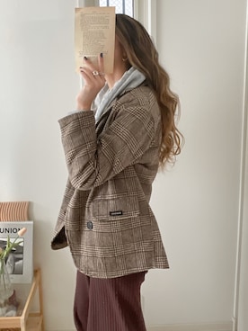 「ABITOKYO（アビトーキョー）のアイテム（ジャケット/アウター）」を使った、uki0315さん（レディース・166cm）の冬コーディネート
