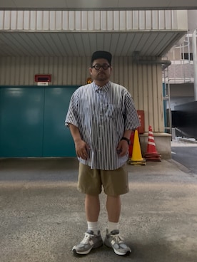 「NEW BALANCE（ニューバランス）のアイテム」を使った、AИDYさん（メンズ・165cm）の夏コーディネート