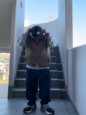 ENNOYのアイテム（グレー系）を使った人気ファッションコーディネート