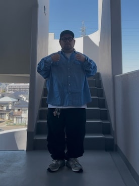 「SEE SEE（シーシー）のアイテム（キャップ）」を使った、AИDYさん（メンズ・165cm）の春コーディネート