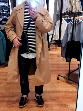 Uniqlo ユニクロ のトレンチコートを使ったメンズ人気ファッションコーディネート Wear