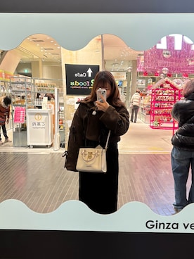 「アイテム（ワンピース）」を使った、ゆゆさん（レディース・159cm）の秋コーディネート