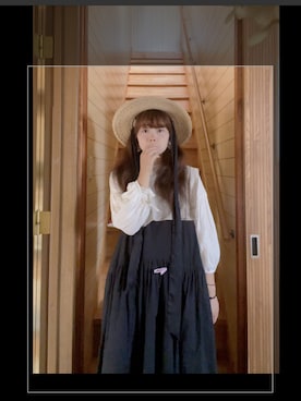 「アイテム（ジャンパースカート）」を使った、雨里学游泳的鱼さん（レディース・158cm）の夏コーディネート