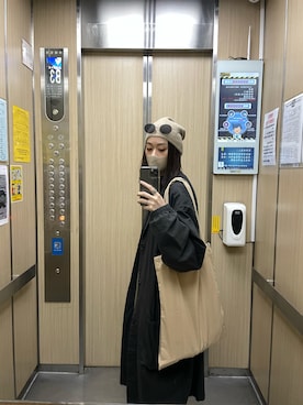 「MUJI」｜「アイテム（ジャケット/アウター）」を使った、1VOFUFOさん（レディース・158cm）の秋コーディネート