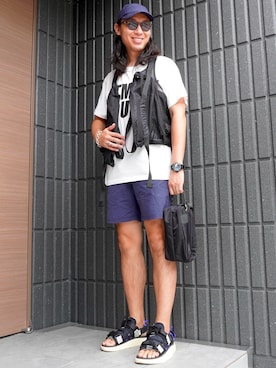 「アイテム（アクセサリー）」を使った、𝕄𝔸𝕊𝔸さん（メンズ・174cm・30代）の秋コーディネート