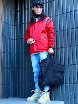 「アイテム（アナログ腕時計）」を使った、𝕄𝔸𝕊𝔸さん（メンズ・174cm・30代）の冬コーディネート