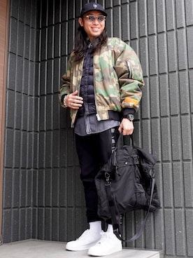 𝕄𝔸𝕊𝔸さん（メンズ・174cm）の春コーディネート