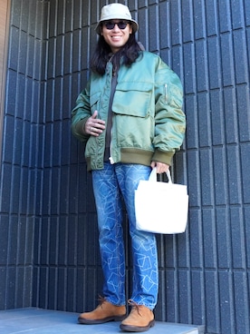 「mando（マンド）のアイテム」を使った、𝕄𝔸𝕊𝔸さん（メンズ・174cm）の冬コーディネート