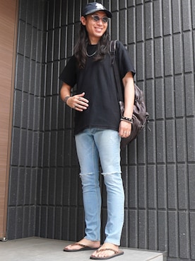 「nonnative(ノンネイティブ)のアイテム」を使った、𝕄𝔸𝕊𝔸さん(メンズ・174cm)の春コーディネート