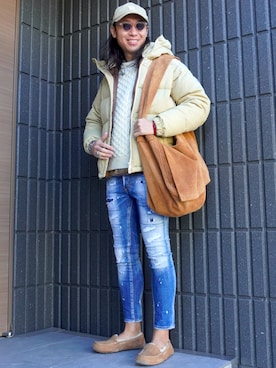 「DSQUARED2（ディースクエアード）のアイテム」を使った、𝕄𝔸𝕊𝔸さん（メンズ・174cm）の冬コーディネート