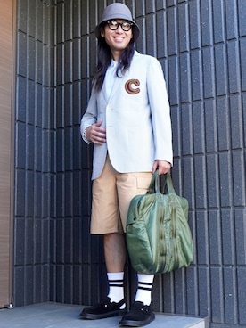 「KENZO（ケンゾー）のアイテム」を使った、𝕄𝔸𝕊𝔸さん（メンズ・174cm）の春コーディネート