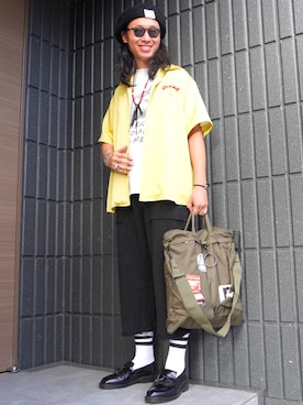 「アイテム（レッグウェア）」を使った、𝕄𝔸𝕊𝔸さん（メンズ・174cm）の秋コーディネート