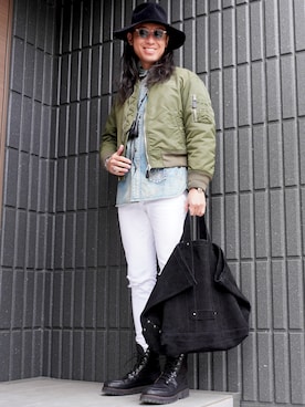 「nonnative（ノンネイティブ）のアイテム」を使った、𝕄𝔸𝕊𝔸さん（メンズ・174cm）の冬コーディネート