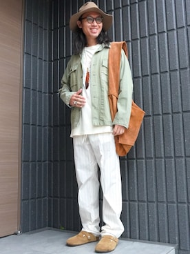 「アイテム（アクセサリー）」を使った、𝕄𝔸𝕊𝔸さん（メンズ・174cm・30代）の秋コーディネート