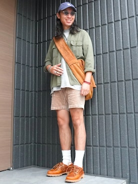 「アイテム（レッグウェア）」を使った、𝕄𝔸𝕊𝔸さん（メンズ・174cm）の秋コーディネート