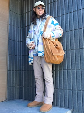 「nonnative（ノンネイティブ）のアイテム」を使った、𝕄𝔸𝕊𝔸さん（メンズ・174cm）の冬コーディネート