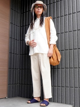 ãSEVEN BY SEVENïŒã»ãã³ãã€ã»ãã³ïŒã®SEVEN BY SEVEN/ã»ãã³ ã〠ã»ãã³ LEATHER SHOULDER BAG ã·ã§ã«ããŒããã°ïŒã·ã§ã«ããŒããã°ããã©ãŠã³ç³»ïŒãã䜿ã£ããððžððžããïŒã¡ã³ãºã»174cmïŒã®å€ã³ãŒãã£ããŒã