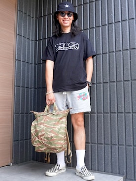 「アイテム（レッグウェア）」を使った、𝕄𝔸𝕊𝔸さん（メンズ・174cm）の夏コーディネート