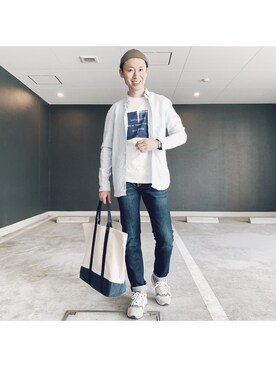 Yanuk Men S ヤヌーク メンズ スリムストレートデニム Michel ミシェルを使ったメンズ人気ファッションコーディネート Wear