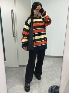 「アイテム（スマホケース/カバー）」を使った、ハルさん（レディース・152cm）の秋コーディネート