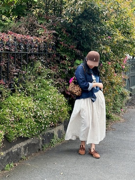 「BAGGU（バグー）のアイテム」を使った、ＡＲＵＫＡさん（レディース・165cm）の春コーディネート